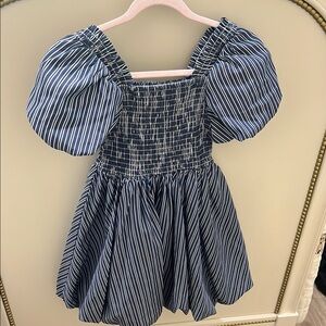 Striped Puff Sleeve Dress